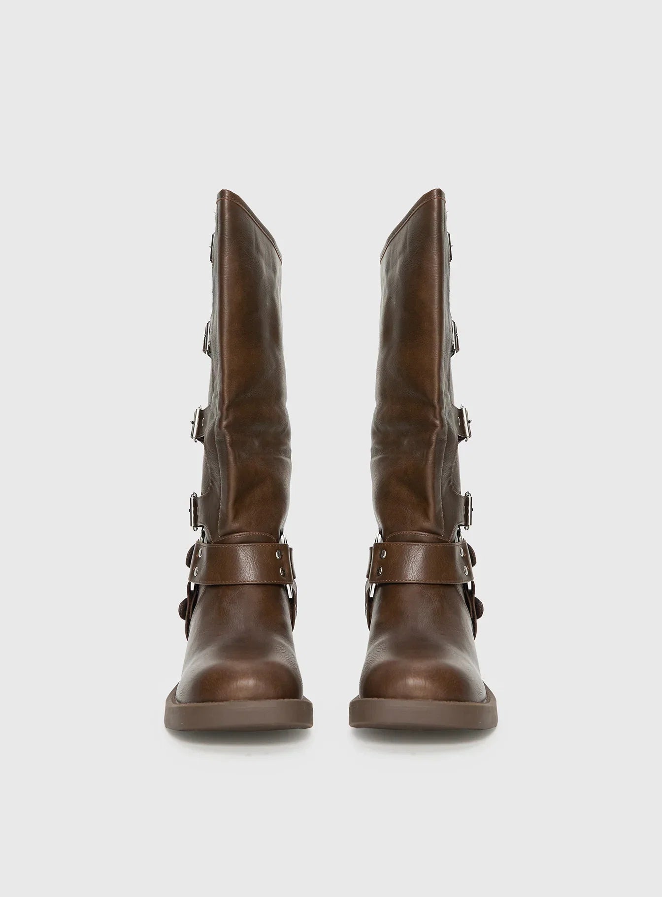 Buckle Down Boots Brown