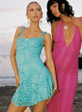 Beacall Mini Dress Aqua