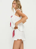 Sweetest Dreams Sleep Frill Shorts Cream