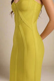 Estelle Bandage Midi Dress Avocado Green