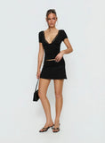 Amia Lace Mini Skirt Black