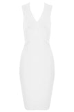 Ash Bandage Dress White Pearl