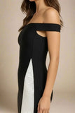 Sofie Off Shoulder Bodycon Dress Classic Black