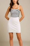 Carter Bandage Mini Dress White Pearl