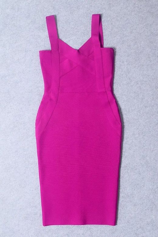 Freya Bandage Dress Magenta Pink