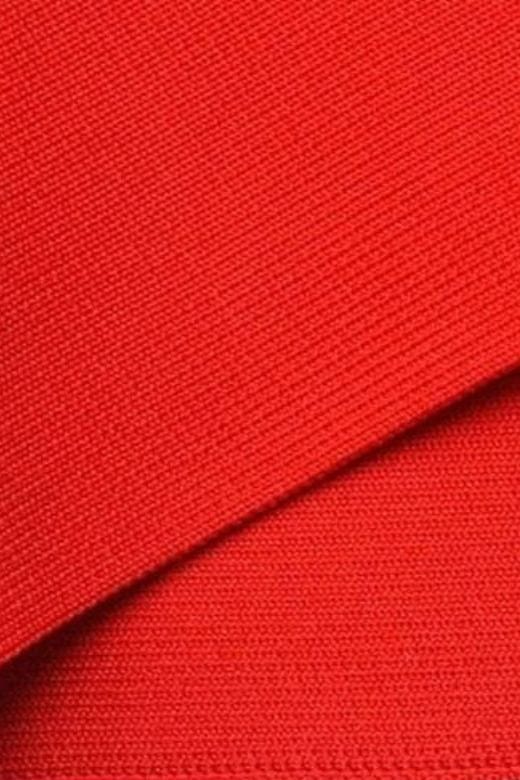 Jay High Waist Bandage Mini Skirt Lipstick Red