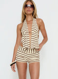 Persimmon Foldover Micro Shorts Brown