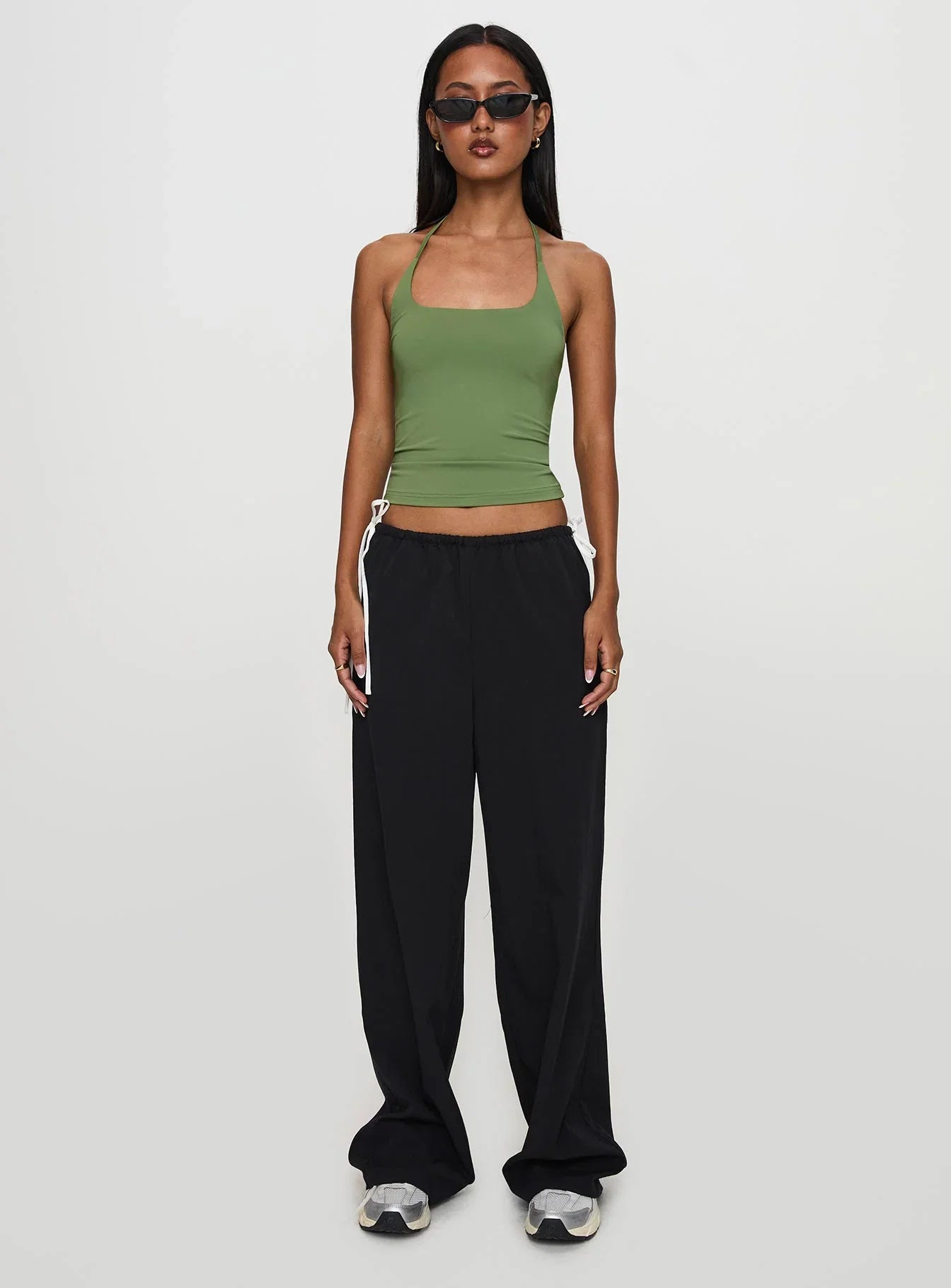 Sweet As Sugar Bow Pants Black White