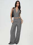 Je Suis Halter Top Slate