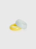 Dance All Night Resin Cuff Pack Yellow Blue