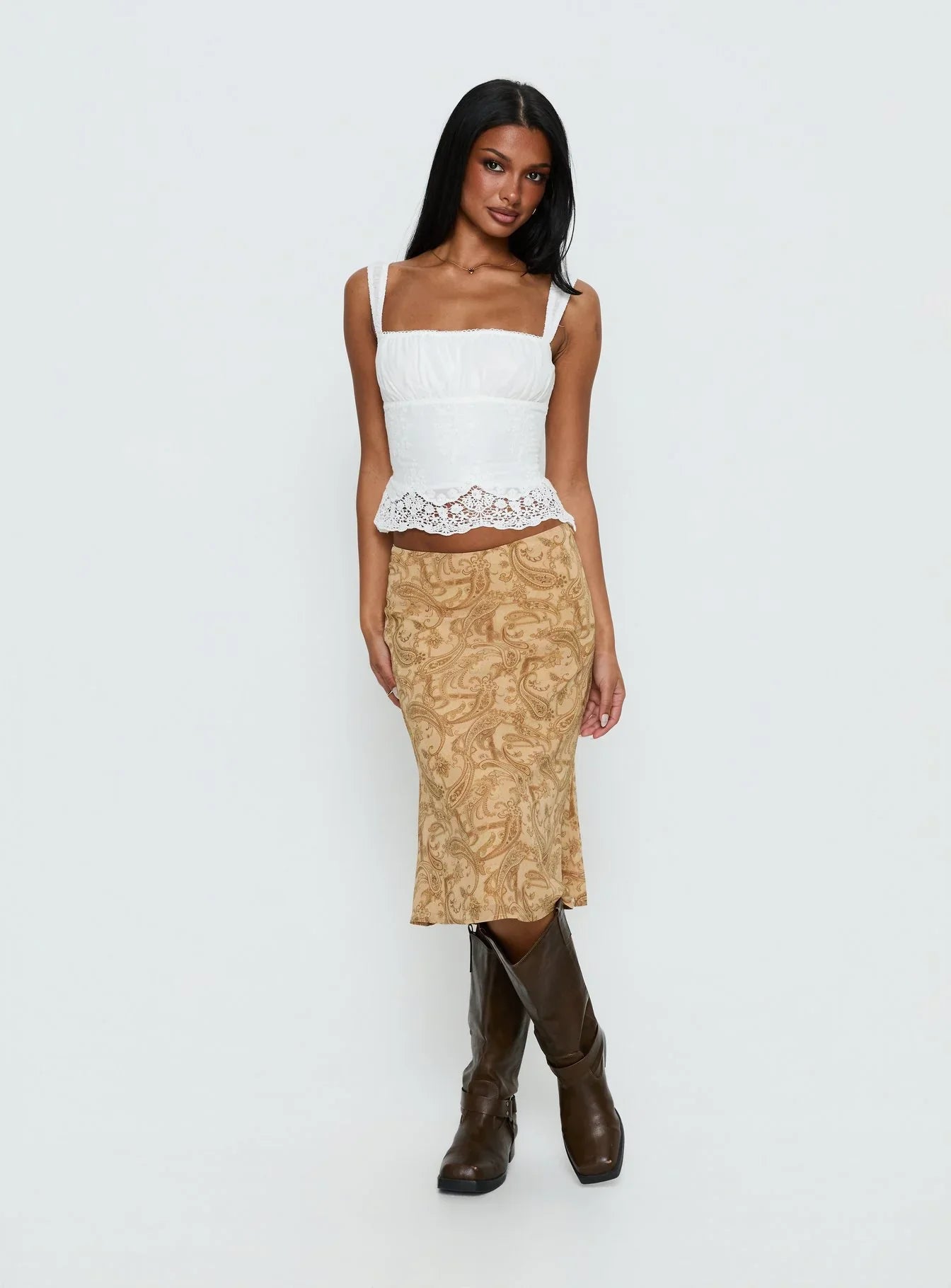 Moses Midi Skirt Paisley