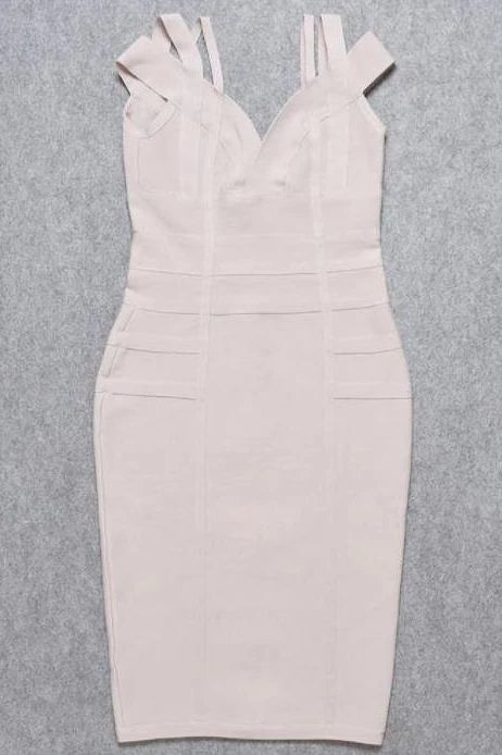 Sia Bandage Dress Cream