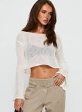 Cafe Pari Sweater White