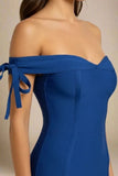 Penelope Bandage Mini Dress Royal Blue