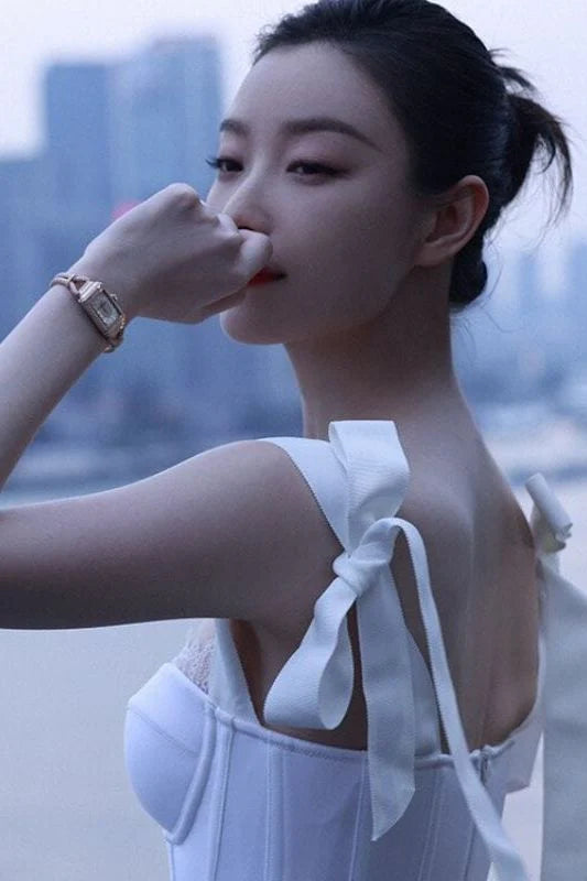Payton Bandage Dress White Pearl