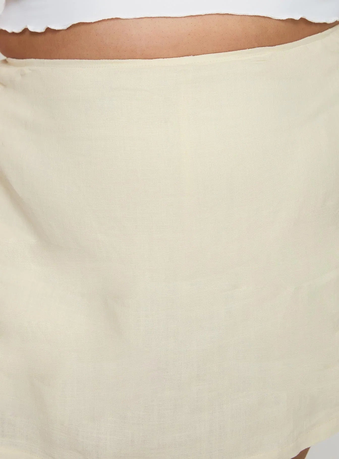 Gigi Skort Linen Cream Curve