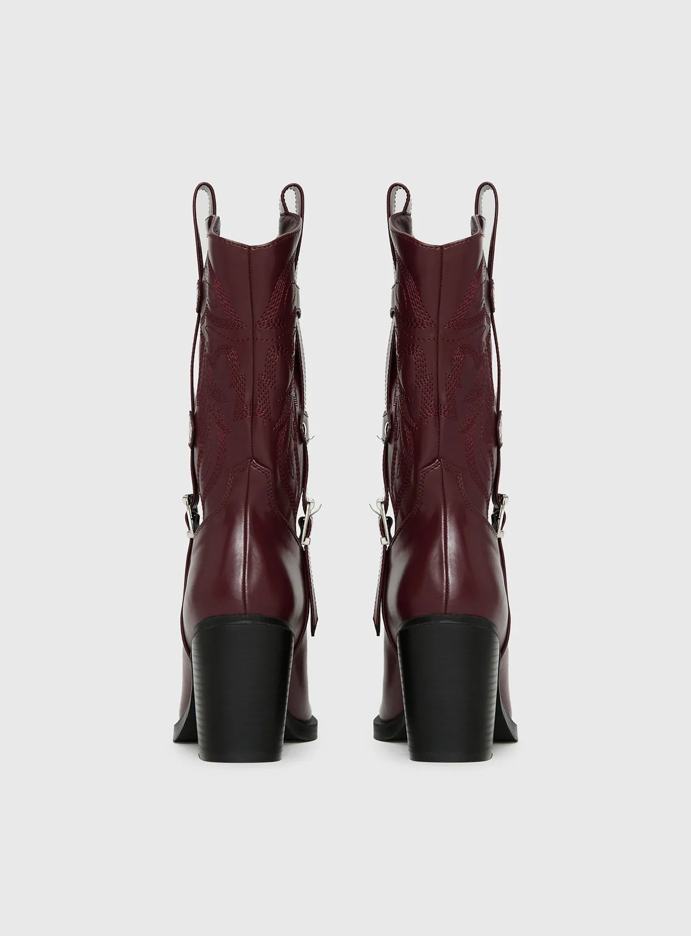 Cypress Western Boots Burgundy