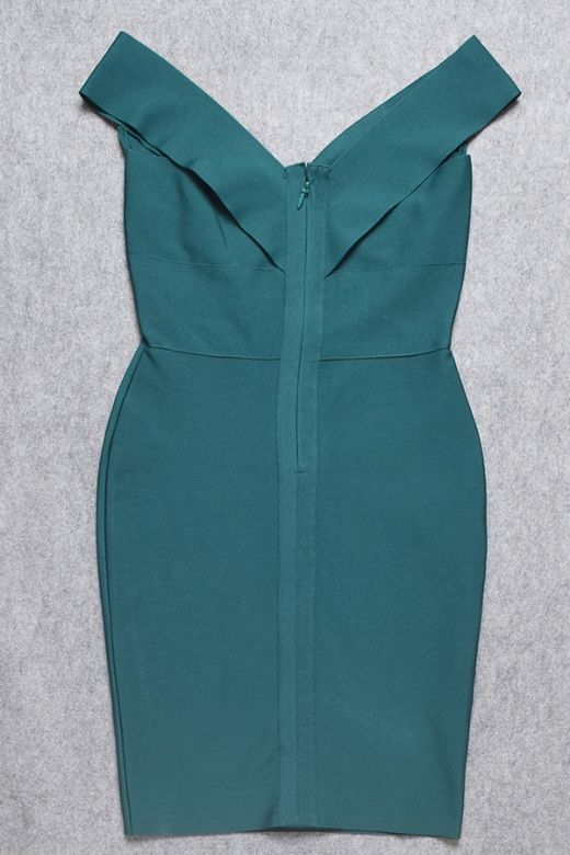Ash Bandage Dress Emerald Green