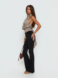 Kataliah Foldover Flare Pants Black