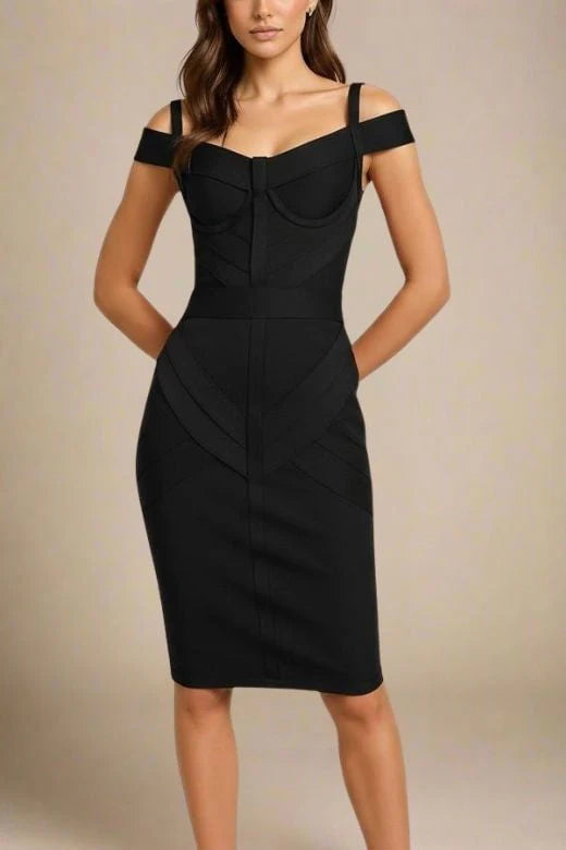 Sophia Bandage Dress Classic Black Sale