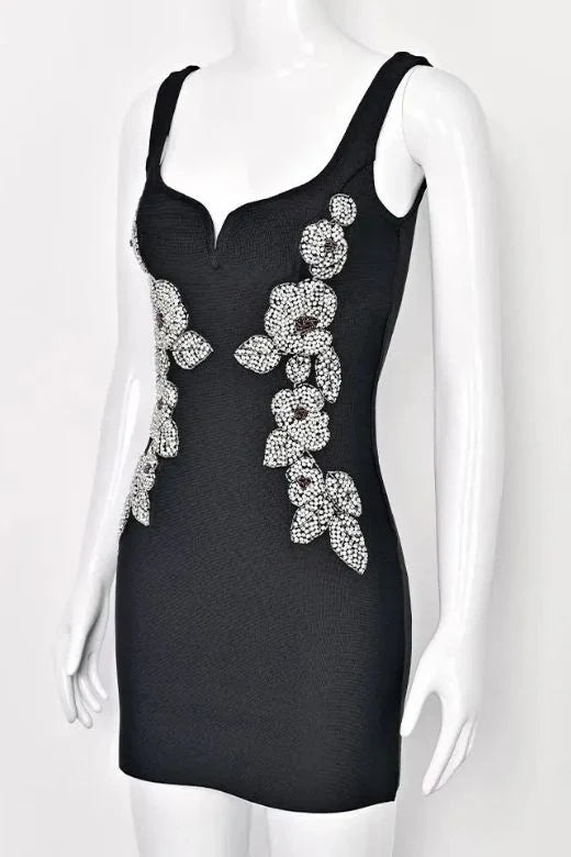 Livia Bodycon Mini Dress Classic Black
