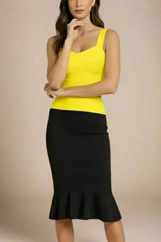 Jay Bandage Top Sun Yellow