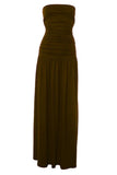 North Bodycon Wrap Midi Dress Chocolate Brown Sale
