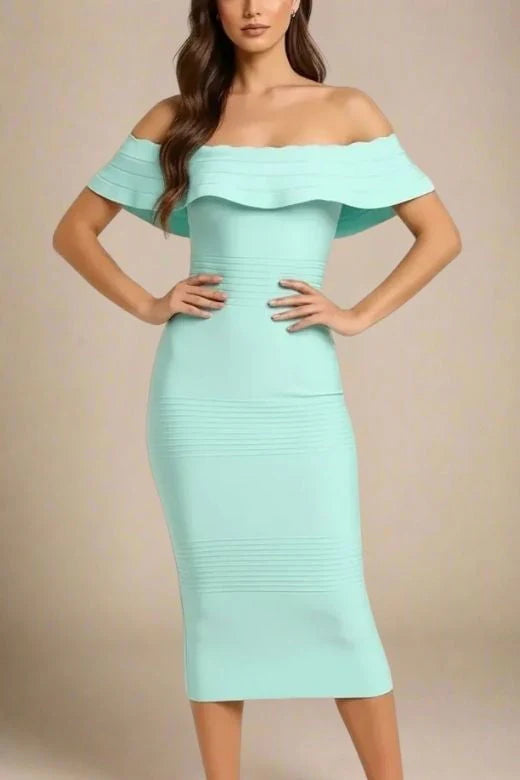 Billie Bandage Midi Dress Mint Green