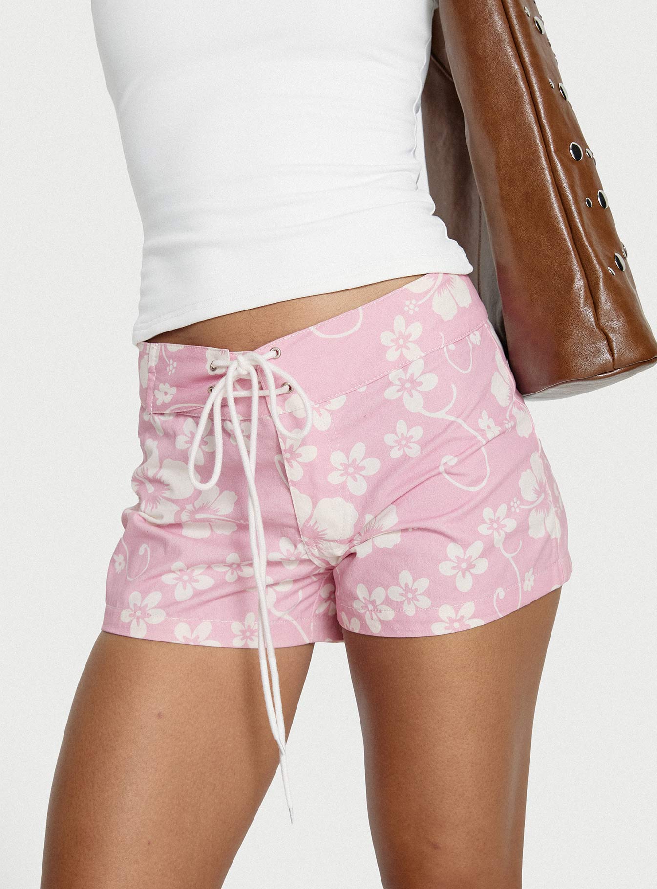Cowabunga Micro Shorts Pink Floral