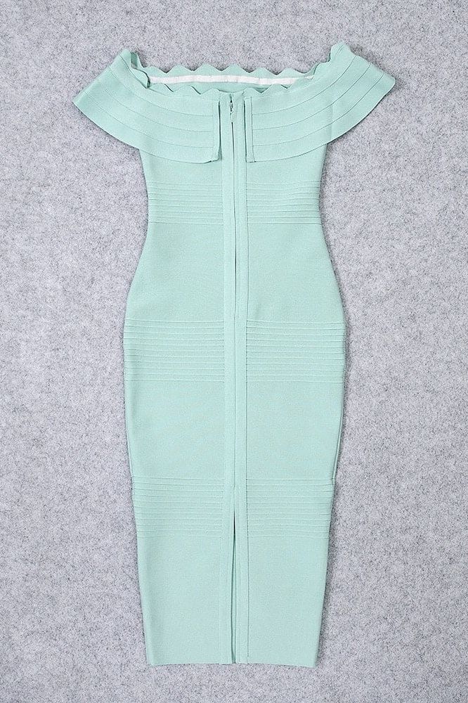 Billie Bandage Midi Dress Mint Green