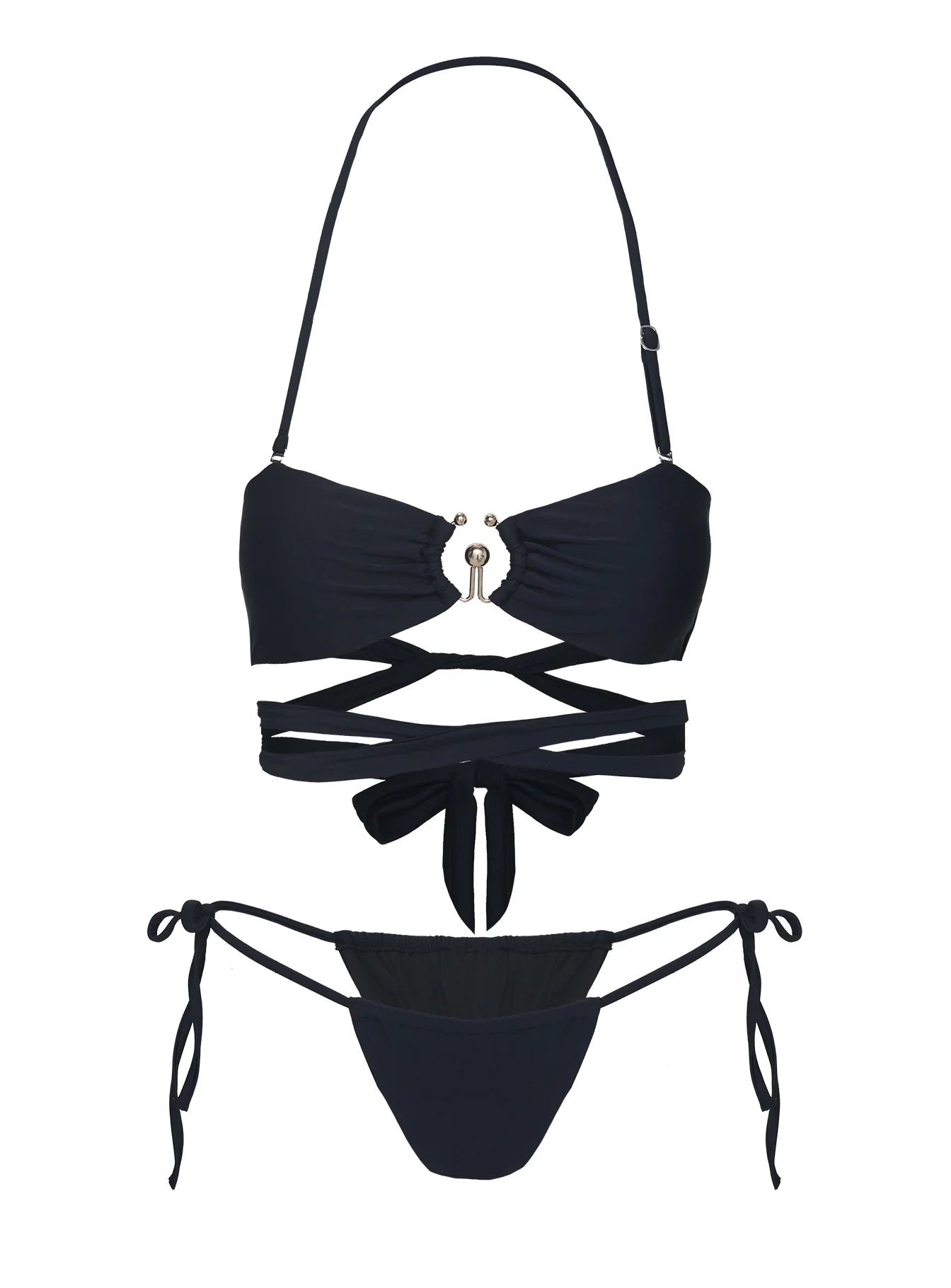 Southall Strapless Bikini Top Black
