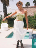 Perky Maxi Skirt White