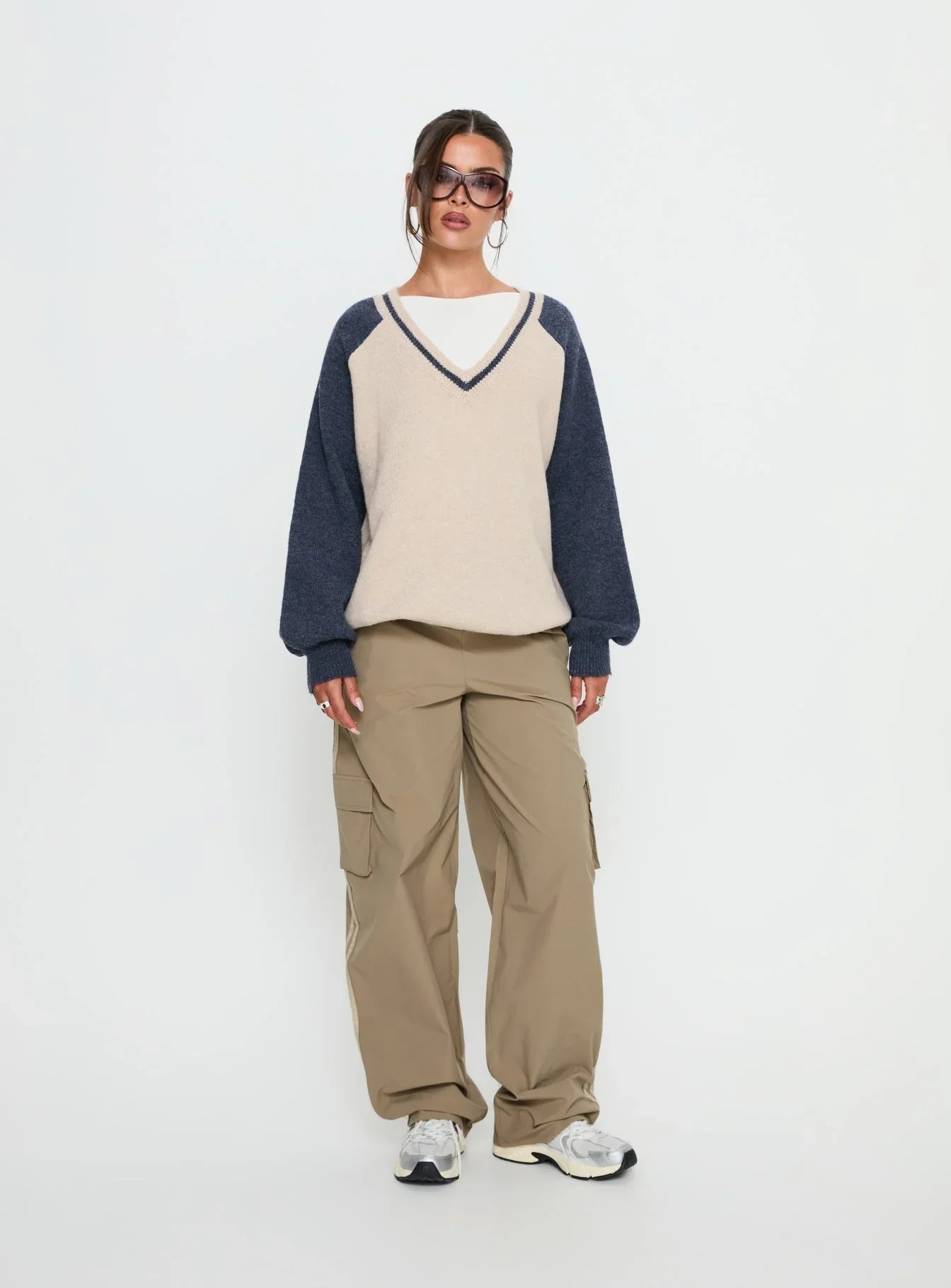 Ellyn Baggy Cargo Pants Khaki