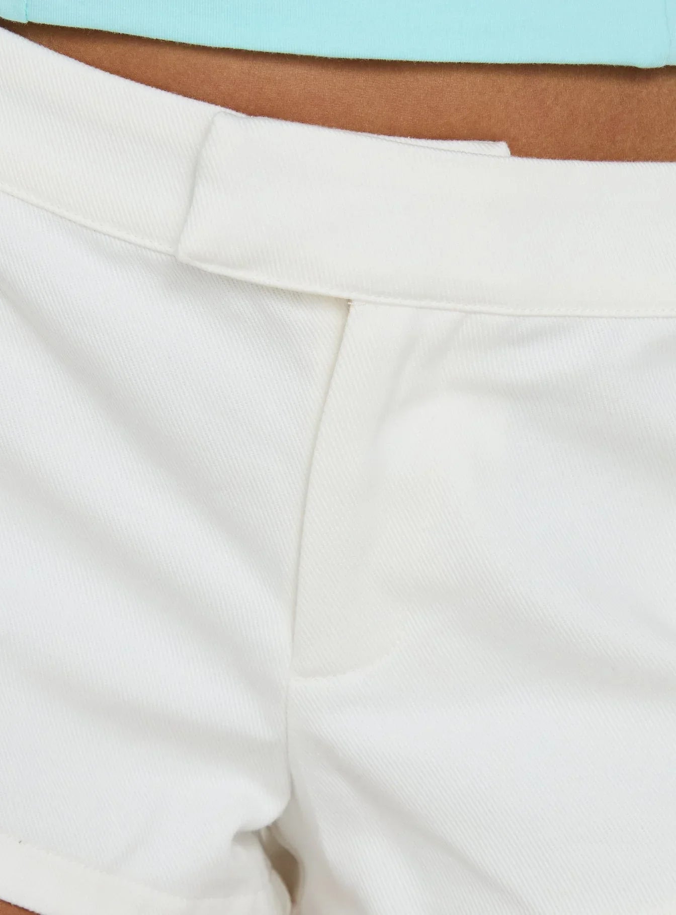 Lestie Embellished Micro Shorts White