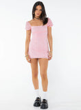 Havena Anglaise Mini Dress Pink