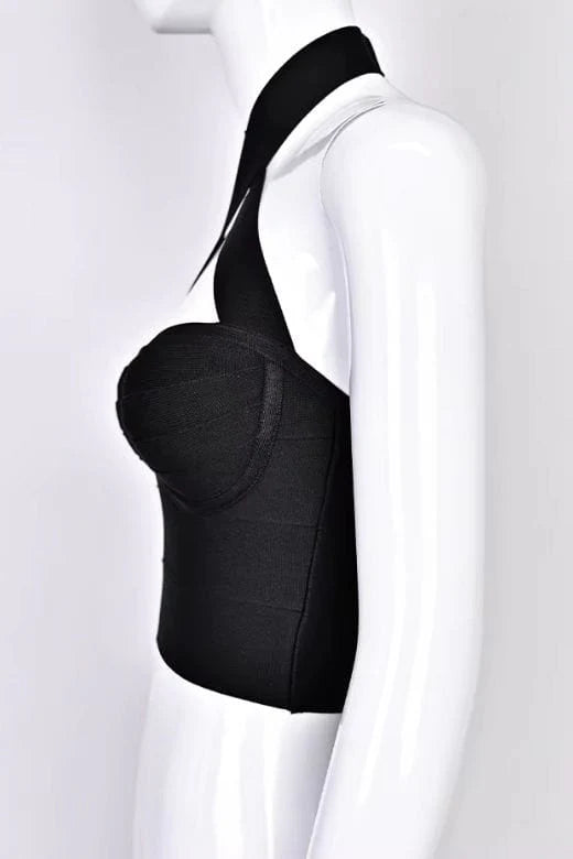 Willow Bandage Crop Top Classic Black