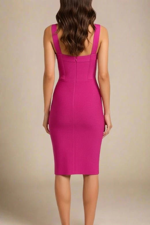 Freya Bandage Dress Magenta Pink