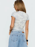 Nyxan Layered Baby Tee Camo / Grey