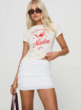 Blooma Mini Skirt White