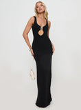 Zaloma Cut Out Maxi Dress Black