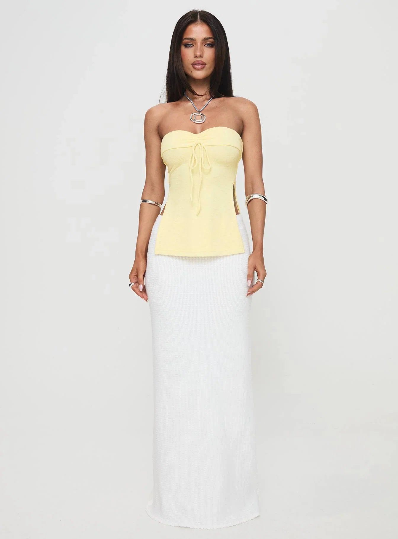 Laurenita Longline Tube Top Yellow