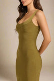 Cindy Bandage Midi Dress Army Green