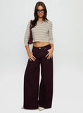 Supercut Low Rise Baggy Pleat Jeans Currant