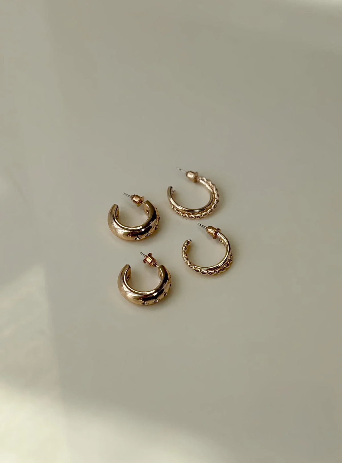 Eventually Earring Set Gold
