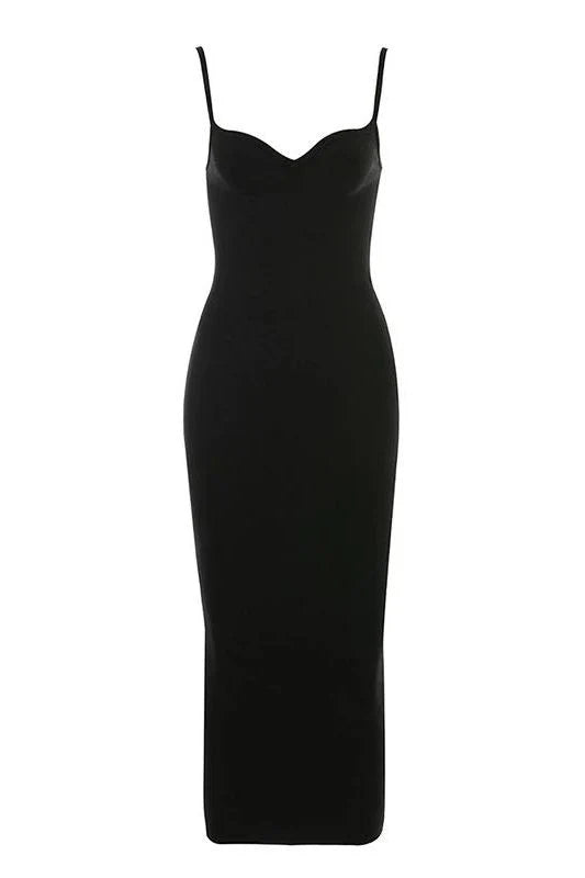 Blanche Bandage Midi Dress Classic Black