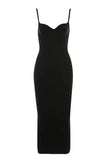 Blanche Bandage Midi Dress Classic Black
