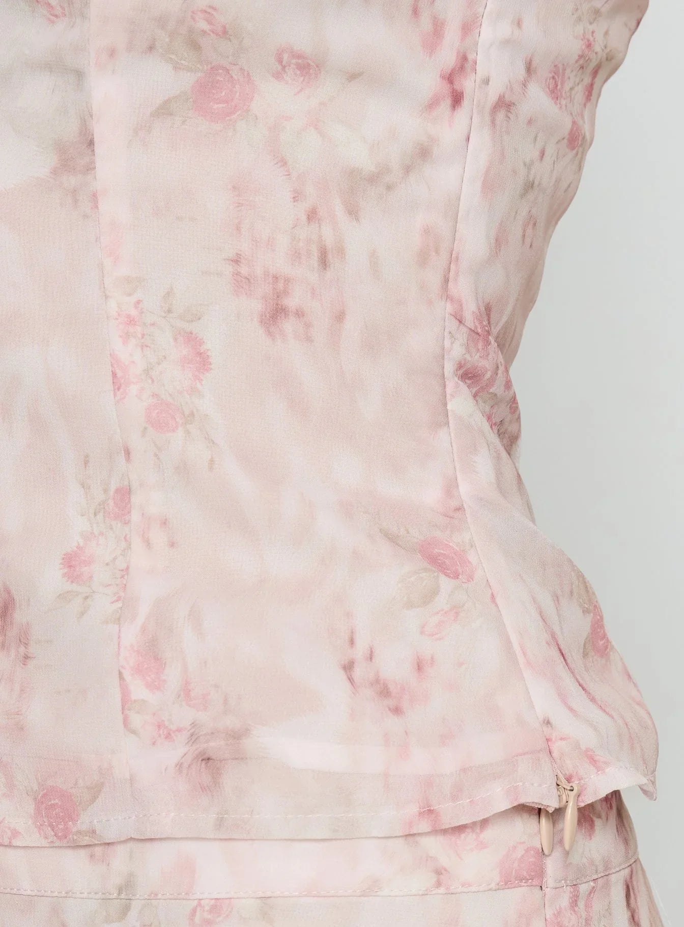 Avaline Lace Trim Blouse Top Pink