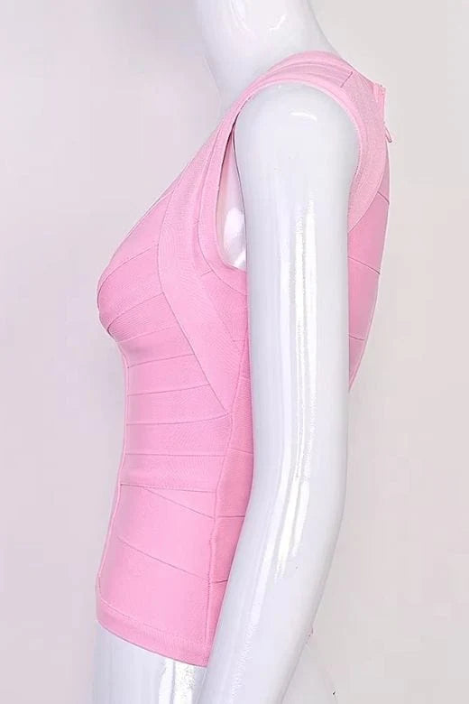 Sabrina Bandage Top Dusty Pink