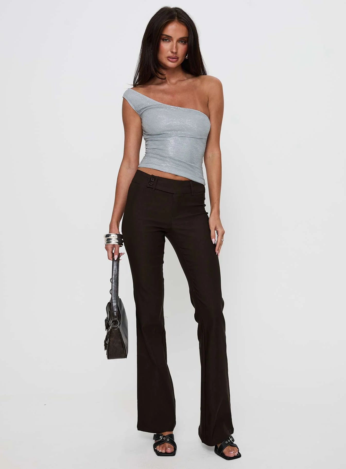 Kinkirk Flared Pants Chocolate