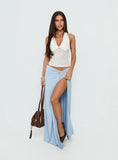 Nola Hardware Slit Maxi Skirt Blue